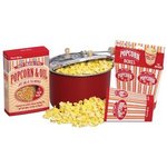 West Bend Red Stove-Top Popper Gift Set