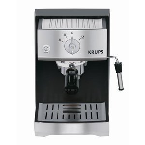 KRUPS Precise Tamp Pump Espresso Machine, Black and Stainless
