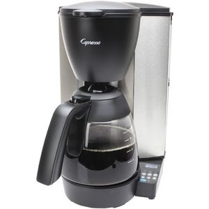 Capresso MG600 Plus 10-Cup Programmable Coffee Maker with Glass Carafe