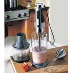 Viking 5-pc. Professional Series Hand Blender and Chopper Set, Stainless Gray. VHB300PS