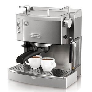 DeLonghi 15-Bar-Pump Espresso Maker, Stainless