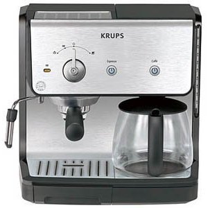 Krups Combination Unit; cup Coffee Maker & 15-bar Pump Espresso