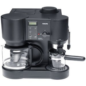 Krups Il Caffe Bistro 10-Cup Coffee/4-Cup Espresso Maker 867-42
