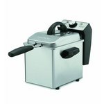 Waring Professional Mini 1-2/7-Pound-Capacity Stainless-Steel Deep Fryer