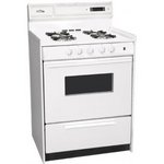 24" Freestanding Gas Range with Manual Clean Oven Window Electronic Ignition and Clock