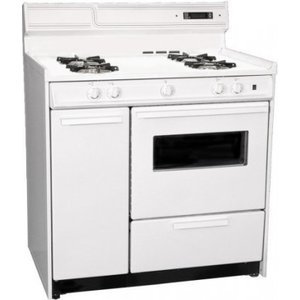 36" Freestanding Gas Range with Manual Clean Oven Window Side Storage Electronic