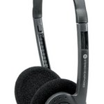Coby Lightweight Stereo Headphones (Black)