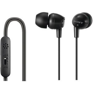 Sony Earbud Headset for iPod, iPhone and Smartphones (Black)