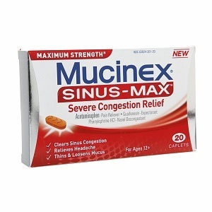 Mucinex Sinus-Max Severe Congestion Relief Caplets