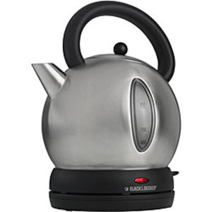 Black & Decker Brushed Stainless Steel Dome Electric Tea Kettle