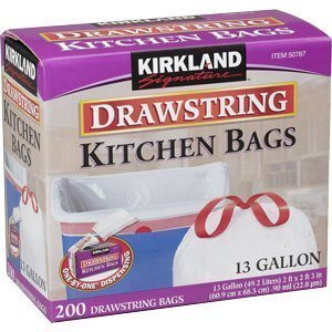 Kirkland Signature Drawstring Kitchen Bags