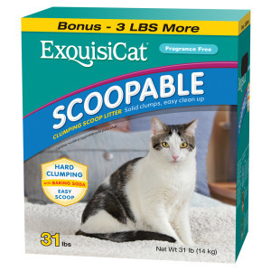 ExquisiCat Scoopable Cat Litter