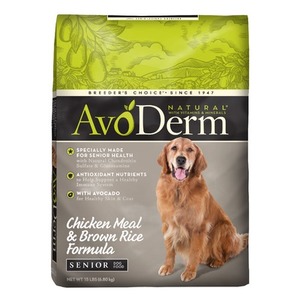 AvoDerm Chicken Meal & Brown Rice Formula Senior Dog Food