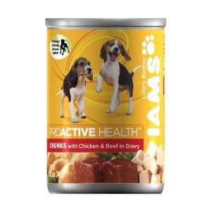 Iams Puppy Chunks with Chicken & Beef in Gravy Canned Dog Food