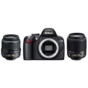 Nikon D3000 Digital Camera with 18-55Rmm and 55-200mm lenses