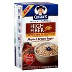 Quaker High Fiber Maple & Brown Sugar Instant Oatmeal