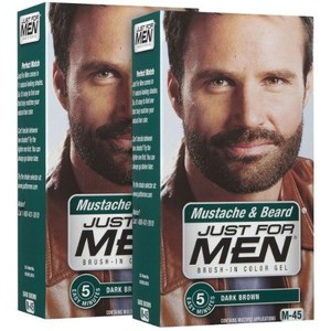 Just For Men Brush-In Color Gel, Mustache & Beard, Dark Brown M-45