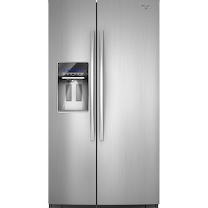 Whirlpool Gold Monochromatic Stainless Steel Smart Side-By-Side Refrigerator WRL767SIAM