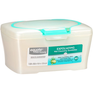 Equate Beauty Exfoliating Wet Cleansing Towelettes