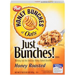 Post Honey Roasted Just Bunches Cereal