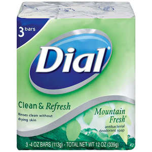 Dial Dial Antibacterial Deodorant Bar, Clean and Refresh