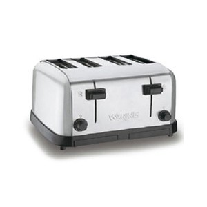 Waring Commercial WCT708 Medium Duty Brushed Chrome Steel Toaster with 4 Slots
