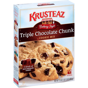 Krusteaz Bakery Style Triple Chocolate Chunk Cookie Mix