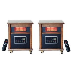 Lifesmart Life Pro Zone Heating Pack Includes 2 Medium to Large Room Infrared Heaters w/Remotes