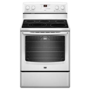 AquaLift 6.2 cu. ft. Electric Range with Self-Cleaning Convection Oven in White