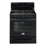 Gallery 30 in. 5.0 cu. ft. Gas Range with Self-Cleaning Convection Oven in Black