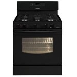 5.8 cu. ft. Gas Range with Self-Cleaning Convection Oven in Black