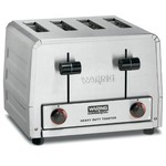 Waring Commercial WCT805 Heavy Duty Stainless Steel Standard Toaster with 4 Slots, 12-Amp
