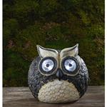 Garden Oasis Owl with Solar Spotlight Eyes