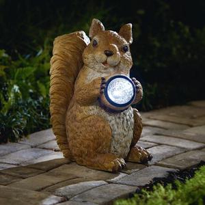 Garden Oasis Squirrel with Solar Acorn *Limited Availability