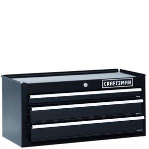 Craftsman 26 in. 3-Drawer Heavy-Duty Ball Bearing Middle Chest - Black