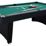 MD Sports Fulton 7 ft. Billiard Table with Bonus Cue Rack
