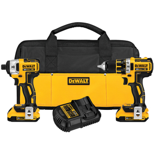 DeWalt 20 V MAX* XR Lithium Ion Brushless Compact Drill / Driver & Impact Driver Combo Kit