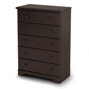 South Shore Brown Summer Breeze 5 Drawer Chest