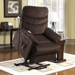 Furniture of America Grandby Cocoa Brown Power Lift Recliner
