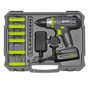 Evolv 107-Piece Cordless Lithium Drill & Project Toolkit
