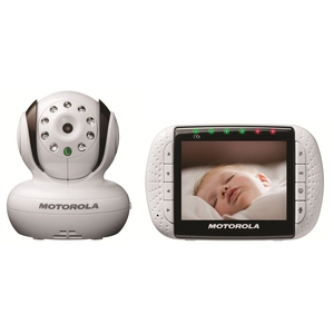 Motorola Digital Video Baby Monitor w/ 3.5 Inch Color - White