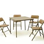 Cosco Home and Office Products 5-pc. Tan Folding Table and Chair Set