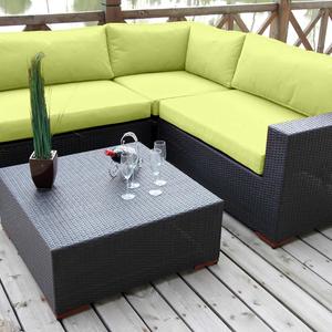 Bellini Home and Gardens Wildon 4- Piece Patio Sectional Set Featuring Sunbrella® Fabric