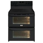 Gallery 30 in. 7.0 cu. ft. Double Oven Electric Range with Self-Cleaning Convection Oven in Black