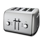 KitchenAid KMT4115CU 4-Slice Toaster with Manual High-Lift Lever, Contour Silver